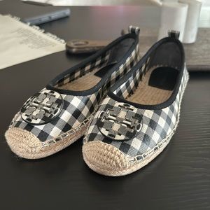 NEW Tory Burch Minnie Plaid Flats